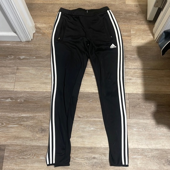 Adidas warm-up pants, nylon pants, rustling pants, men's size M polyester black type Vintage Second Hand main image 1
